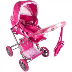 Babakocsi mély táskás pink Játék Regio