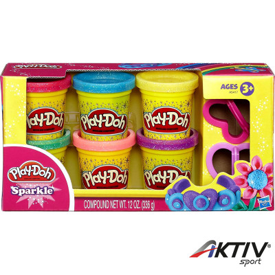 Gyurma szett Play-Doh csillámos