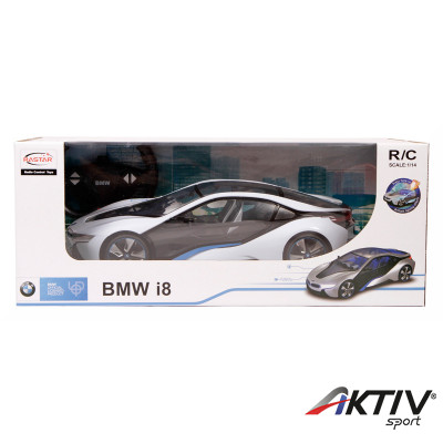 Távirányítós autó Rastar BMW I8 1:14 világítással