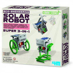 3 az 1-ben mini napelemes robot 4M Kreatív készletek 4M