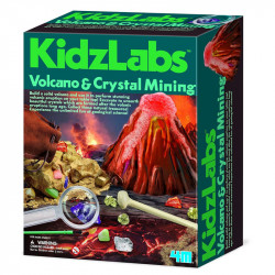 Vulkán és kristály bányászat 4M Kreatív készletek 4M