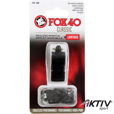 Síp Fox 40 Official Classic fekete sípzsinorral