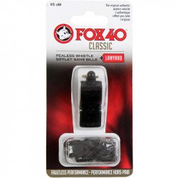 Síp Fox 40 Official Classic fekete sípzsinorral Sportszer Fox 40