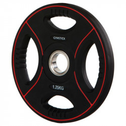 Súlyzótárcsa Gymstick Pro 1,25 kg fekete Fitness Gymstick