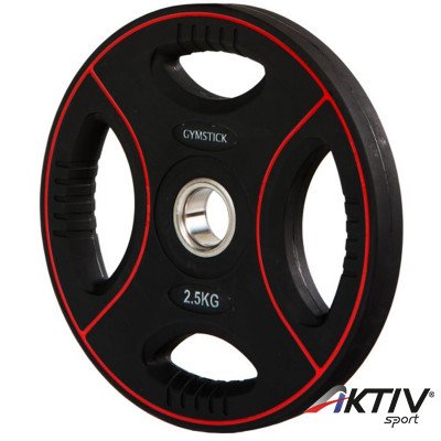 Súlyzótárcsa Gymstick Pro 2,5 kg fekete