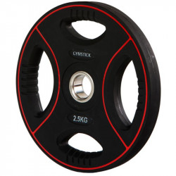 Súlyzótárcsa Gymstick Pro 2,5 kg fekete Fitness Gymstick