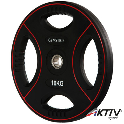 Súlyzótárcsa Gymstick Pro 10 kg fekete