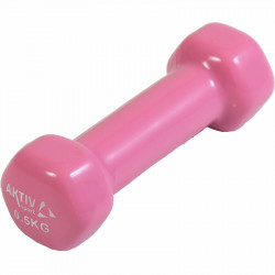 Kézisúlyzó vinyl Aktivsport 0,5 kg fekete Valentin napi kedvezmény Aktivsport