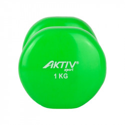 Kézisúlyzó vinyl Aktivsport 1 kg zöld