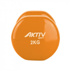 Kézisúlyzó vinyl Aktivsport 2 kg narancs