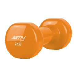 Kézisúlyzó vinyl Aktivsport 2 kg narancs BLACK WEEK Aktivsport
