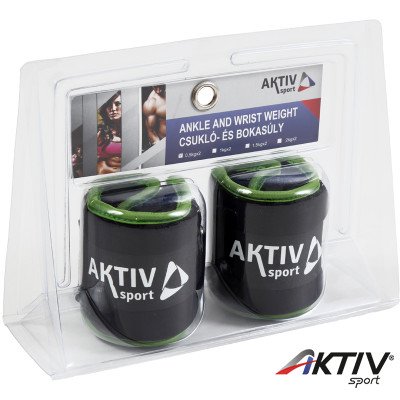 Csukló- és bokasúly Aktivsport 2x0,5 kg fekete-zöld