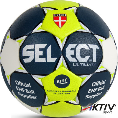 Kézilabda Select Ultimate kék-lime-fehér EHF méret: 2