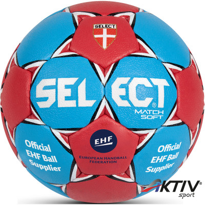 Kézilabda Select Match Soft EHF piros-kék méret: 1