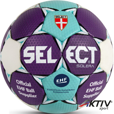Kézilabda Select Solera EHF lila-kék-fehér méret: 0