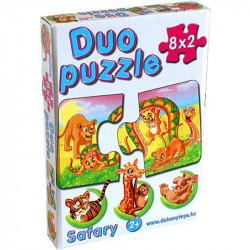 Duo puzzle szafari Puzzle Dohány Toys