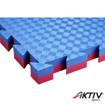 Puzzle szőnyeg Trendy Double Competition Judo 100x100x4 cm piros-kék