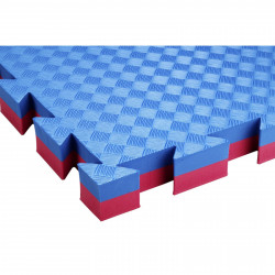 Puzzle szőnyeg Trendy Double Competition Judo 100x100x4 cm piros-kék Sportszer Trendy