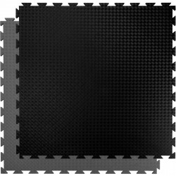 Puzzle szőnyeg Trendy Double Standard 100x100x2 cm szürke-fekete