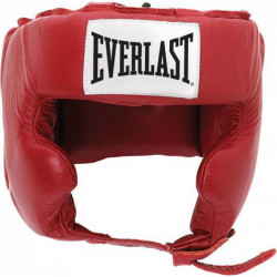 Bőr arcvédős fejvédő Everlast piros Sportszer Everlast