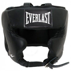 Bőr arcvédős fejvédő Everlast fekete Sportszer Everlast