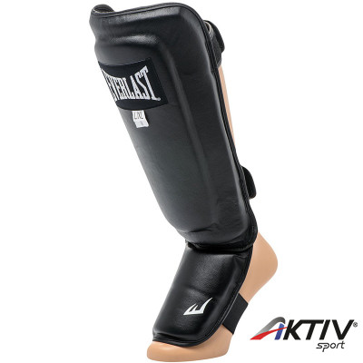 Bőr sípcsont- és lábfejvédő Everlast fekete