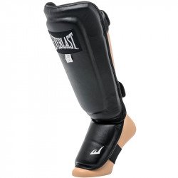 Bőr sípcsont- és lábfejvédő Everlast fekete Sportszer Everlast