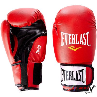 Edzőkesztyű Everlast Moulded bőr piros