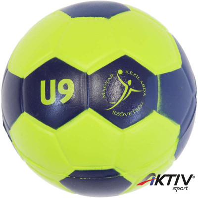 Szivacs kézilabda, 13,5 cm - U9 kék-zöld