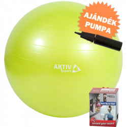 Durranásmentes labda Aktivsport 65 cm+ 2 utas labdapumpa Aktivsport® termékek Aktivsport