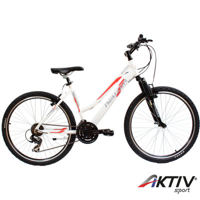 Kerékpár Neuzer X2 Cross fehér - piros