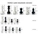 Kültéri sakk készlet 40 cm