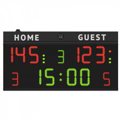 Multisport eredményjelző 140x73x9 cm beltéri Sportszer Favero