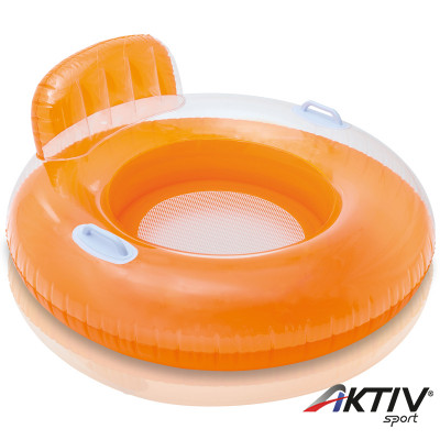 Fotelmatrac Intex kapaszkodóval narancssárga