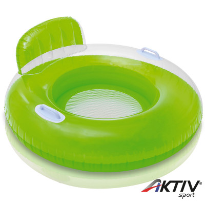 Fotelmatrac Intex kapaszkodóval zöld