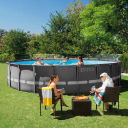 Fémvázas medence szett Intex Ultra Frame 427x107 cm
