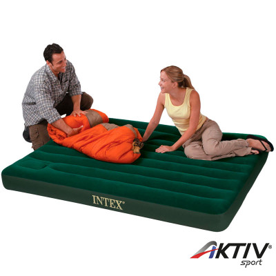 Felfújható ágy Intex Prestige 191x137x22 cm zöld