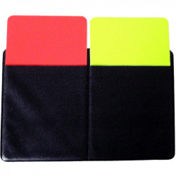 Bírói lap piros/sárga tokban Sportszer Winner