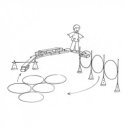 Egyensúlyozó és mozgásfejlesztő szett B