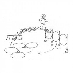 Egyensúlyozó és mozgásfejlesztő szett B