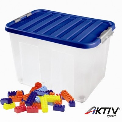 Játéktároló doboz tetővel