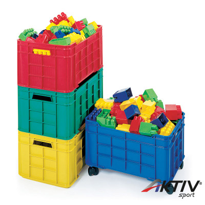 Játéktároló láda 60x40 cm zöld