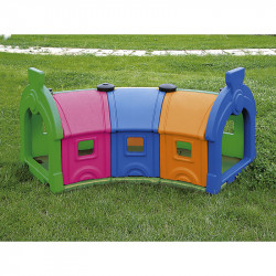 Kültéri vonat mászóalagút 3 részes Sportszer Italveneta Didattica