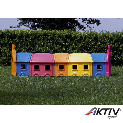 Kültéri vonat mászóalagút 5 részes