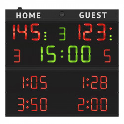 Multisport eredményjelző 140x133x9 cm beltéri Sportszer Favero