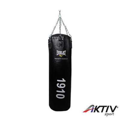 Everlast Classic 1910 Bőr Boxzsák töltött fekete