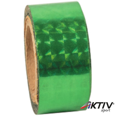 Dekorációs szalag tornakarikára Amaya csillám zöld 14 m