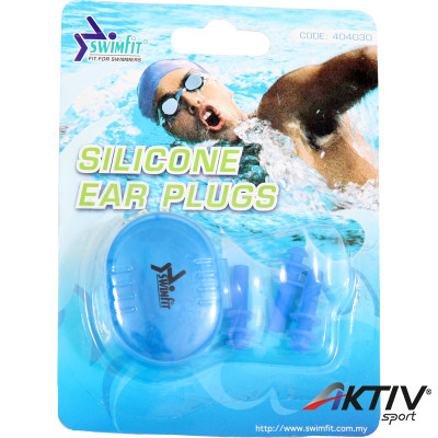 Swimfit 404030 füldugó szilikon 3 db/cs kék