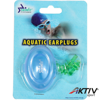 Swimfit 600911 füldugó szil., zöld 3 db/csom