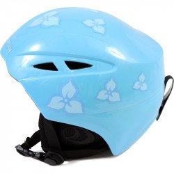 Sí sisak női, lány kék virágos sérült csomagolás Sí, snowboard sisak